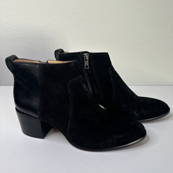 Madewell Women's Black Suede & Leather The Asher Boot Size 8 - Picture 4 of 4